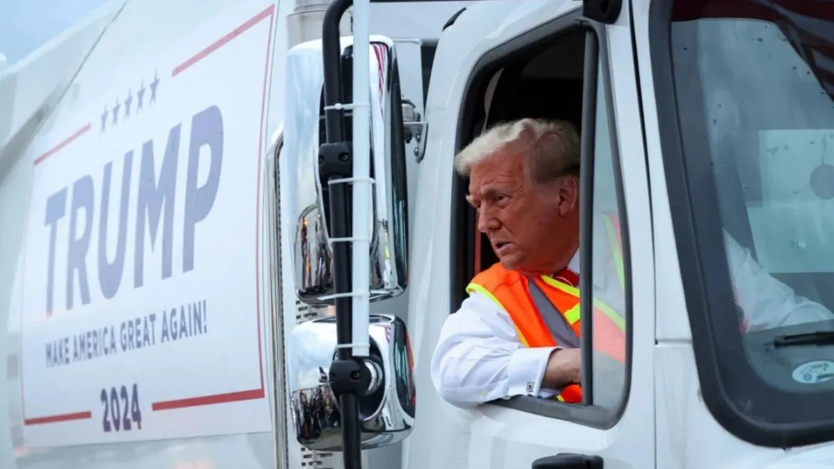 Seçmenine hakareti affetmedi! Trump’tan Biden’a çöp kamyonlu yanıt: Şerefine sürüyorum!