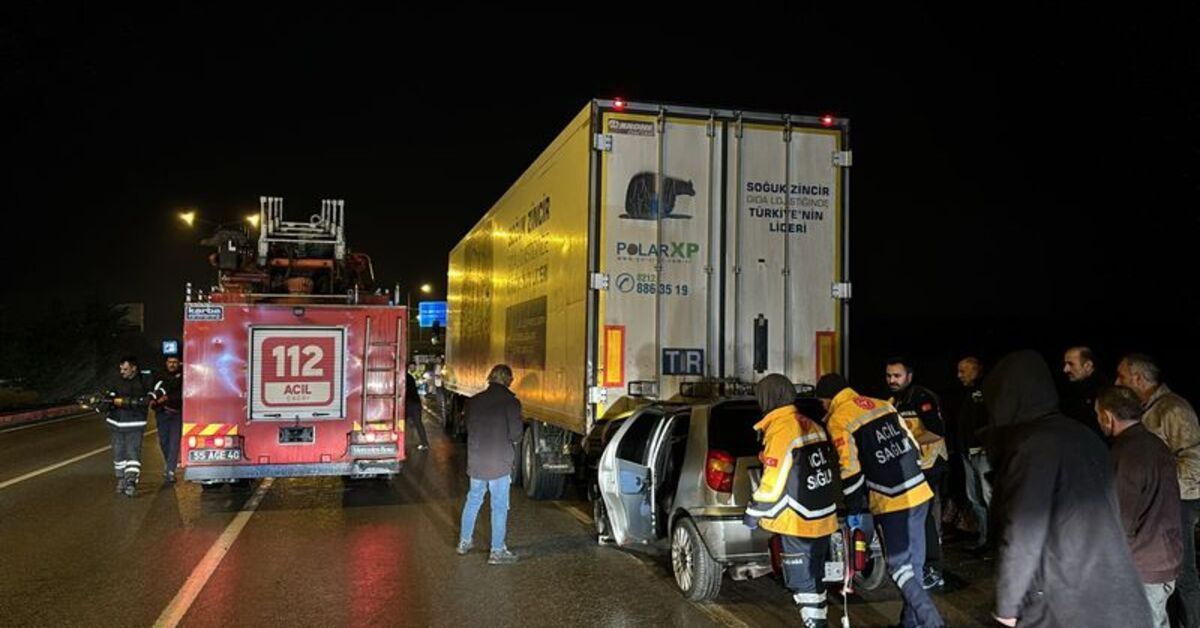 Samsun’da intihar edeceğini söyleyen genç TIR’a çarptı