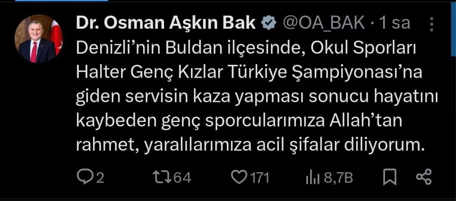 Denizli’deki Halter Kazasında İki Kişi Hayatını Kaybetti