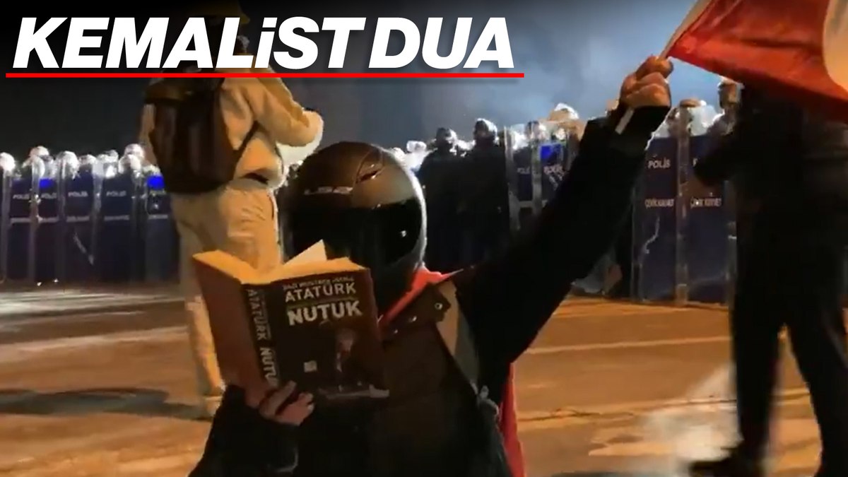 Saraçhane’deki İmamoğlu protestolarında Nutuk okudu