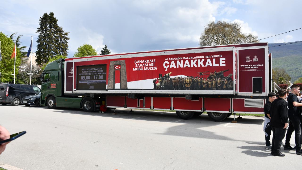 Çanakkale Savaşları Mobil Müzesi Ohri’de ziyarete açıldı